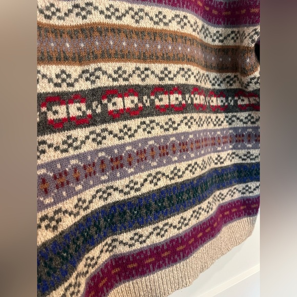 Vtg Eddie Bauer Fair Isle Wool Sweater Unisex 
Heritage Nordic Cabin Cozy Sz M - Picture 8 of 9